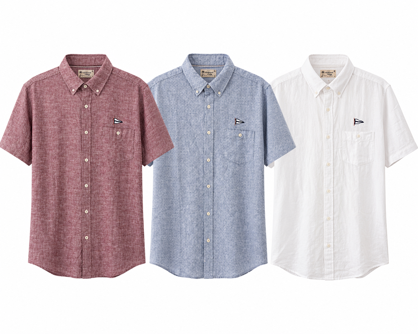 MENS LINEN/COTTON SHORT SLEEVE SHIRT