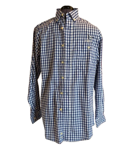 Men's Blue Checkered